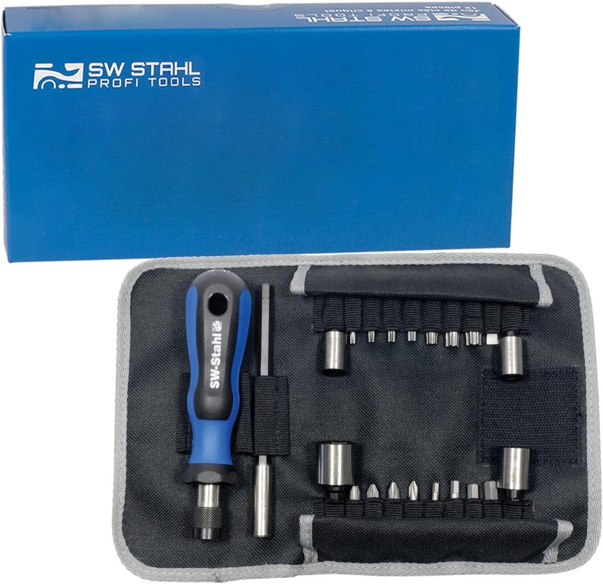 Professionele Roltas met 22-Delige Bits- en Sleutelset
