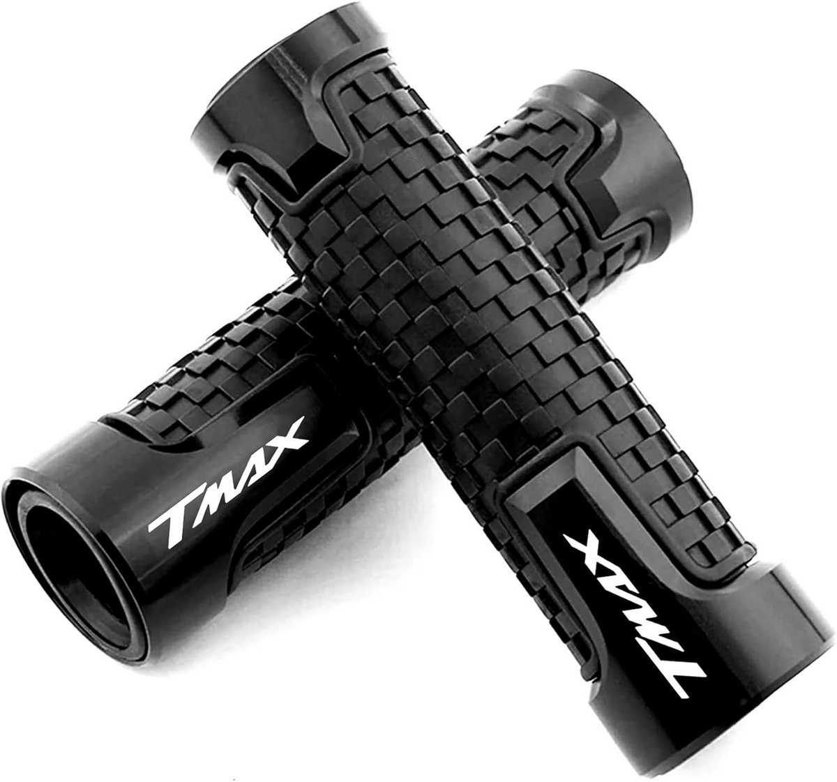 Universele Motorfiets Handvatten 22mm 7/8" CNC Aluminium & Rubber - Geschikt voor TMAX modellen
