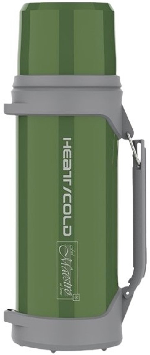 Maestro Green - Thermosfles - 1200 ml - RVS 304 - Push-knop opening
