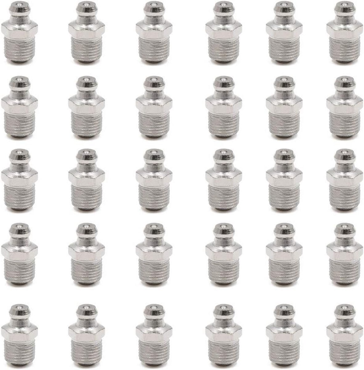 30 Stuks Rechte Vetnippels Beschermd tegen Corrosie voor Diverse Toepassingen