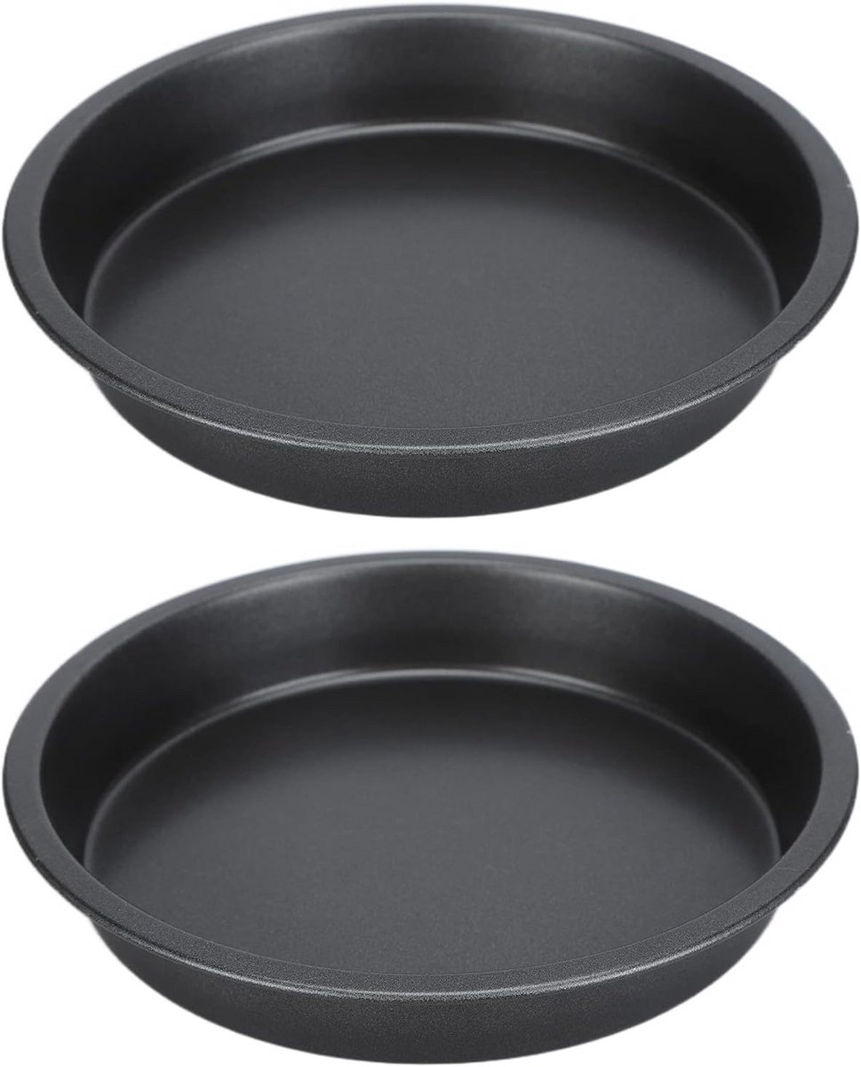 Set van 2 Pizza Pannen, Non-stick Bakvormen van Koolstofstaal