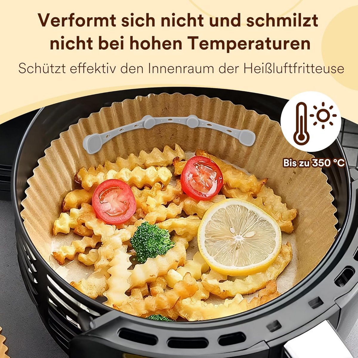 4x Magneten voor Airfryer Bakpapier - Hittebestendige Siliconen Accessoires