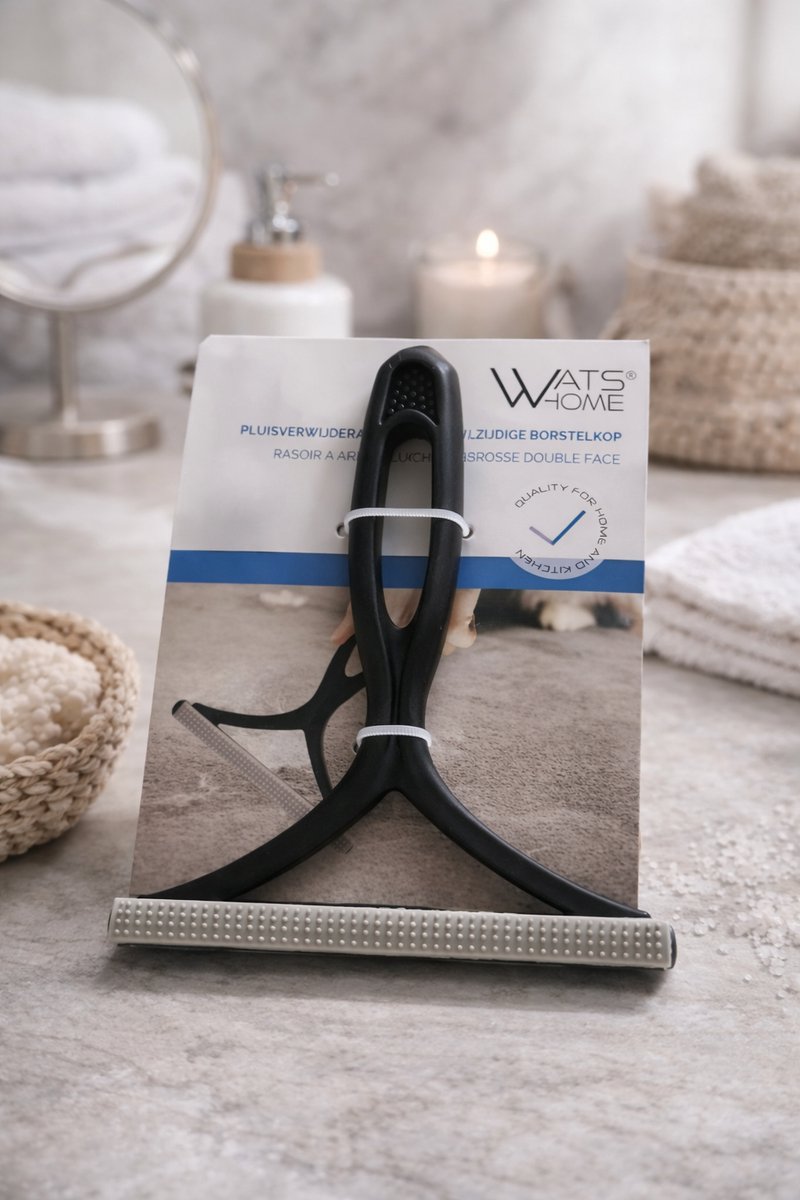 WATS Home Pluisverwijderaar – Kleding Ontpluizer – Dubbelzijdige Borstel
