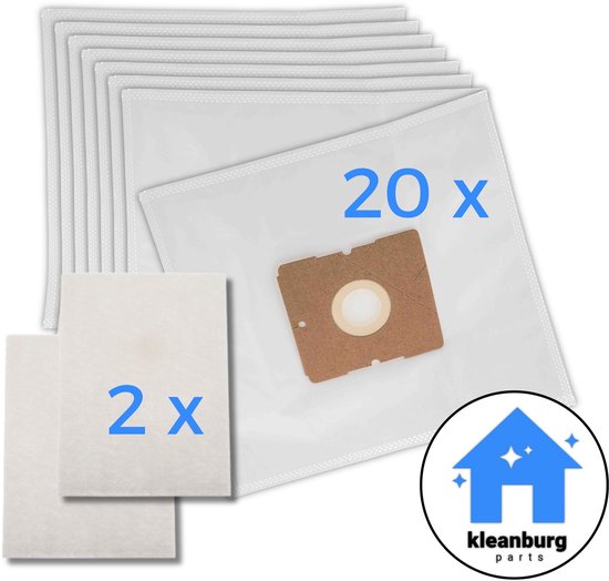 Kleanburg® - Inventum - Tomado - Princess - PH95 - Stofzuigerzakken - 20 stuks