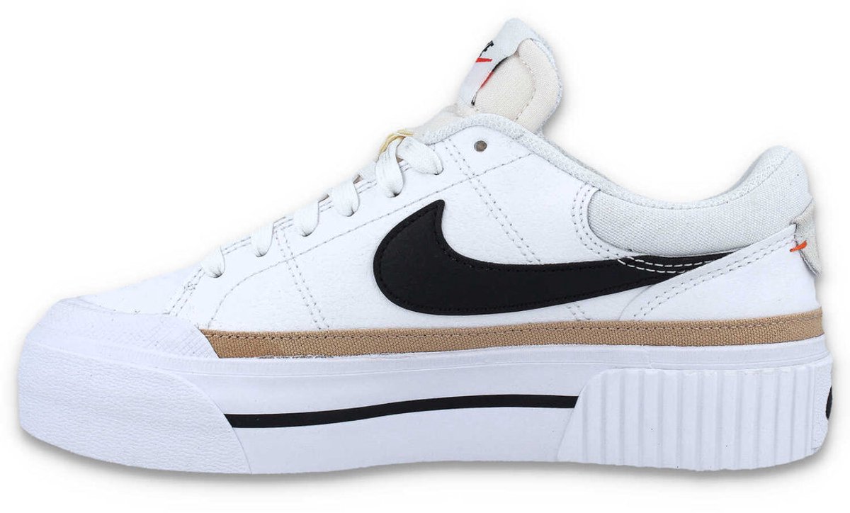 Nike Court Legacy Lift Wit/Zwart/Oranje