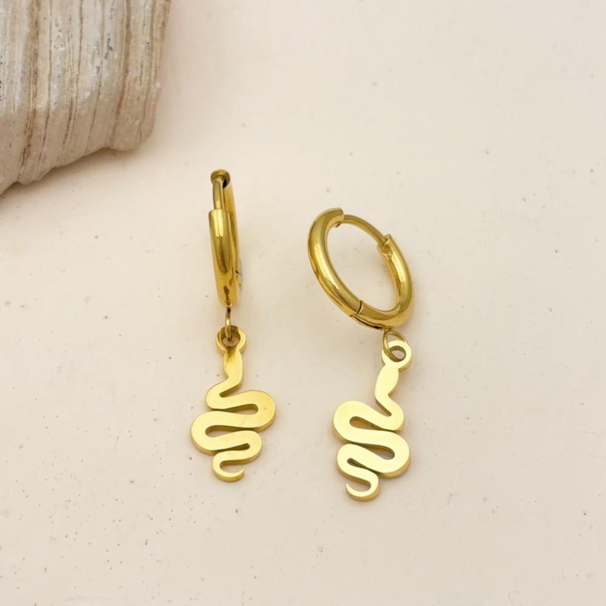 Oorbellen Si Amor Sieraden EW4167-G2 Roestvrij Staal Kleur Goud