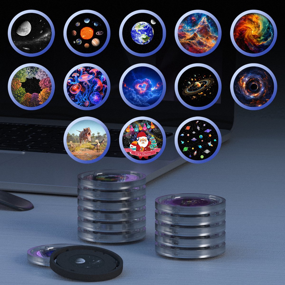 Galaxy Projector met Meteor Effect – RGB Sterrenhemel Projector – Sterren Projector – Bluetooth Speaker – Nachtlamp & Sfeerlamp – LED Galaxy Light – Projector – met Afstandsbediening – foto 2