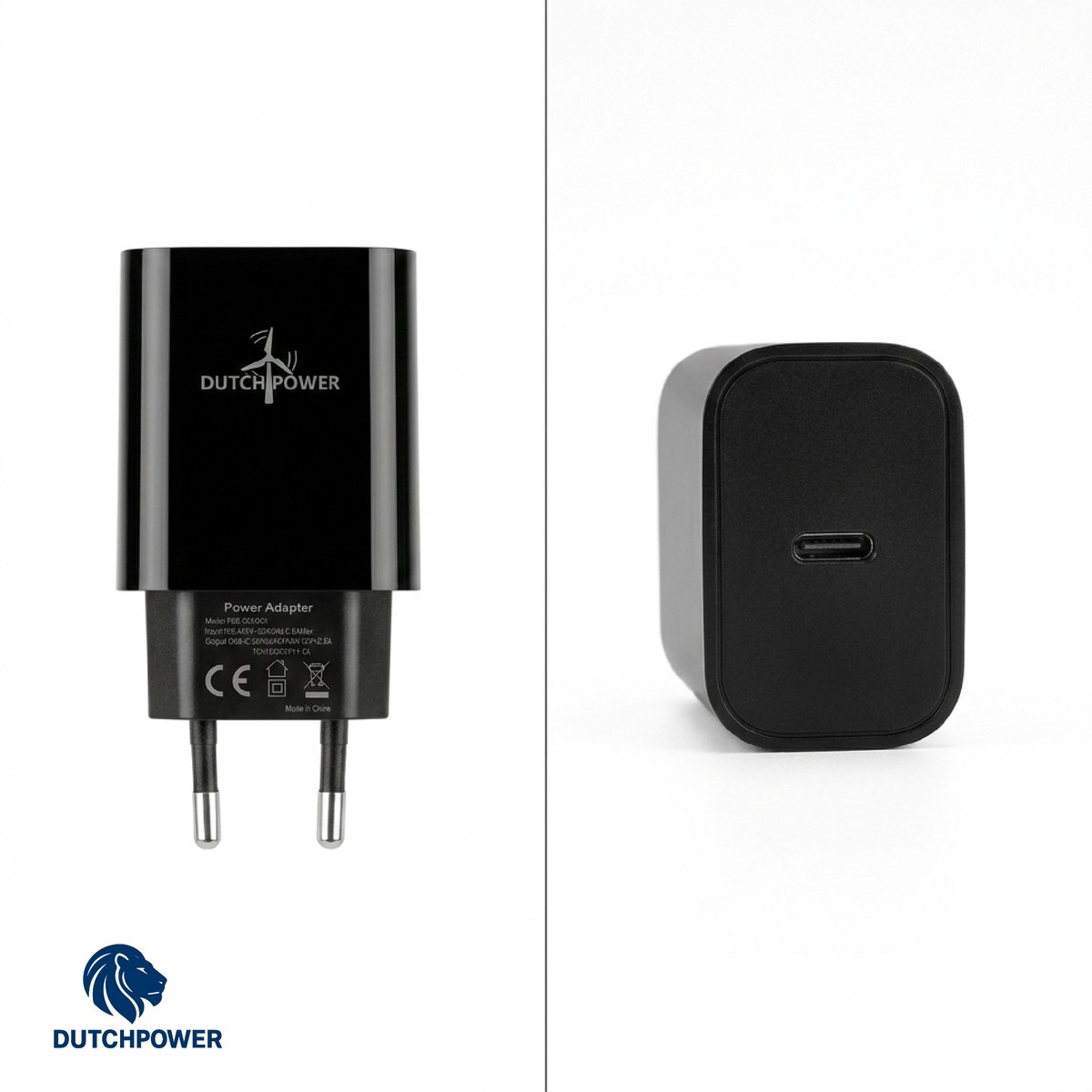 30W USB-C Power Adapter - Snellader - Zwart
