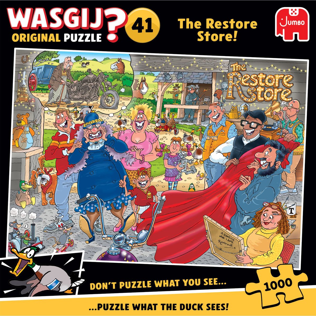 Wasgij Original 41 - De Herstelwinkel! - 1000 stukjes puzzel - Legpuzzel — afbeelding 4