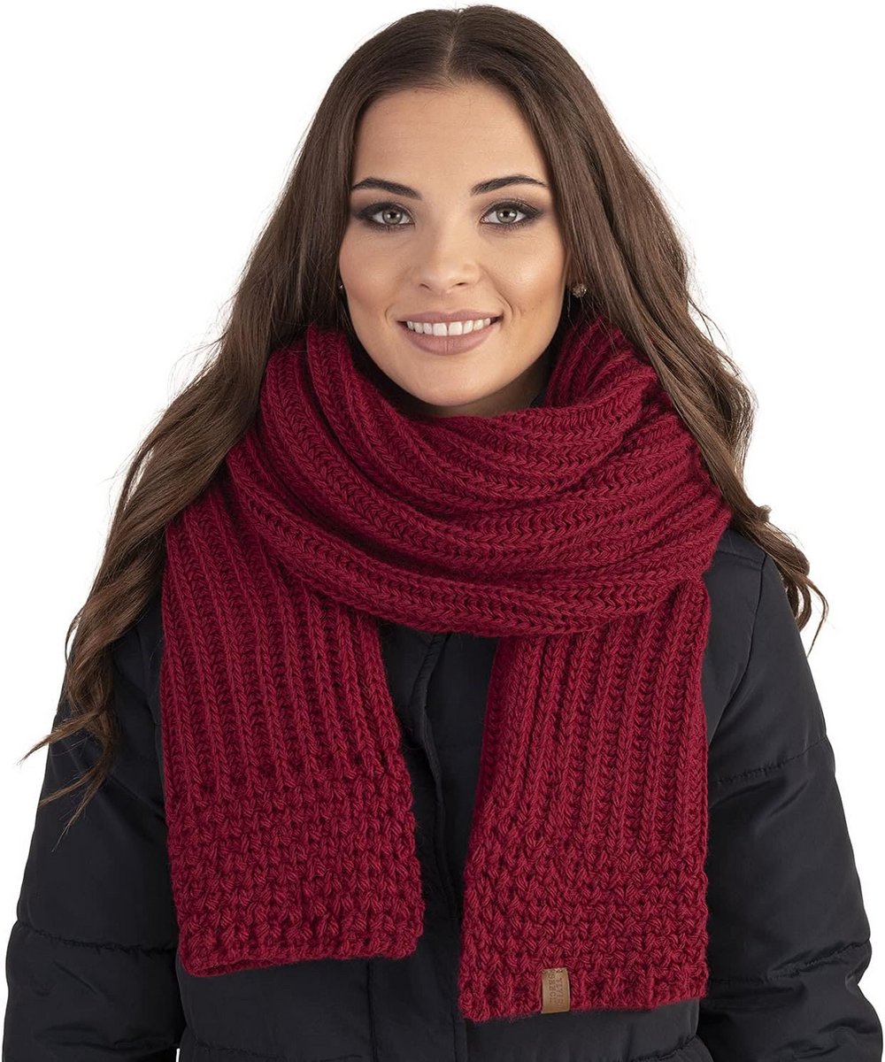 Warme, klassieke damessjaal - Lange en brede winteraccessoire