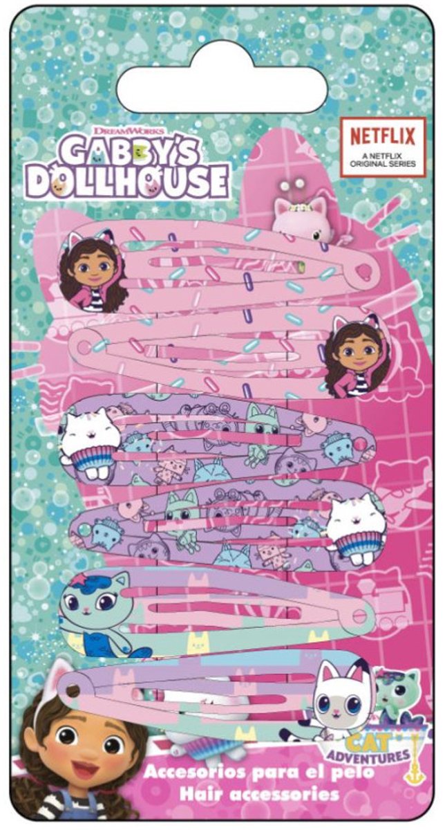 Gabby's Dollhouse Adventures 6-delige haarclipset