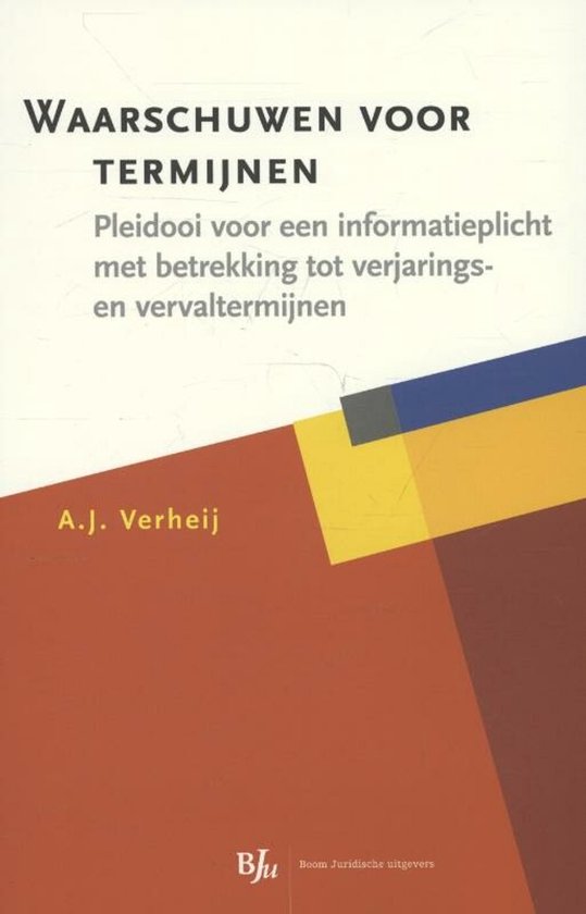 Waarschuwen voor termijnen - cover