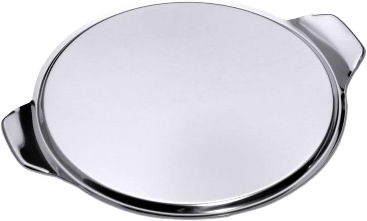 Ronde Taartplaat RVS 30 cm - Professionele Taartplateau voor Feestjes en Bakkerij