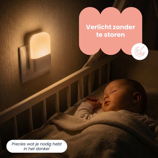 Baby Drugstore - Veilleuse Kinder - Luna's Light - LED à intensité variable - Capteur de lumière automatique