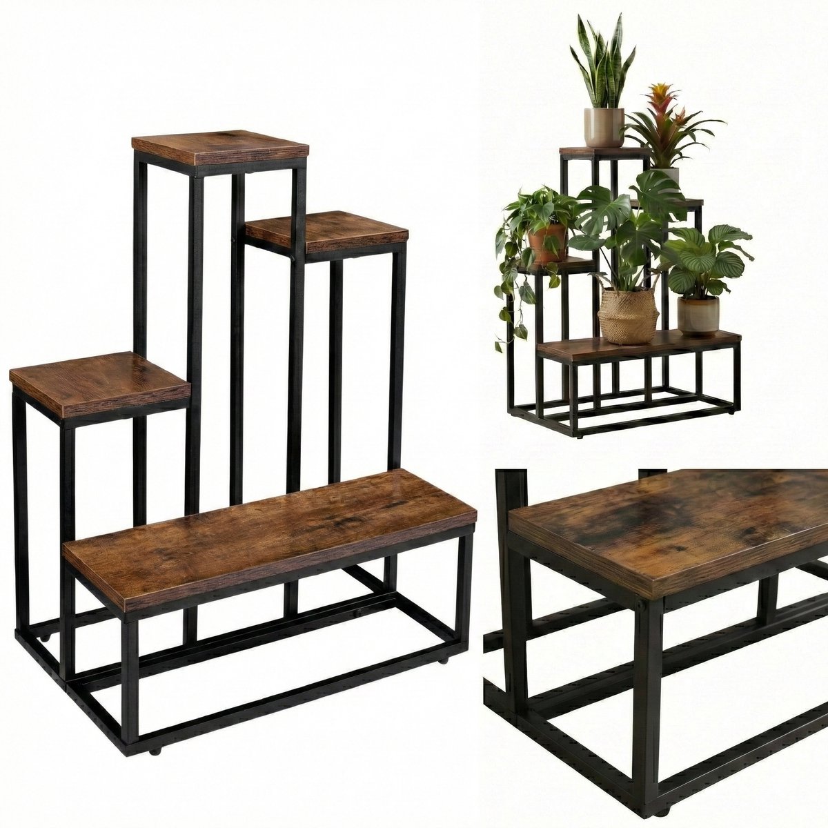 Loft plantenstandaard ILO, 51 x 34 x 67 cm