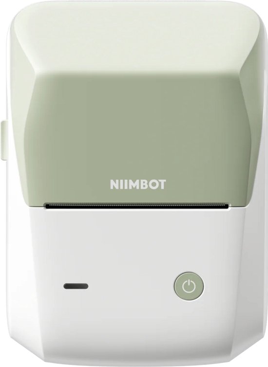 Groene Niimbot B1 Pro labelprinter.