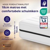 Matras - 180x200 - 7 zones - koudschuim - premium plus tijk - 18 cm