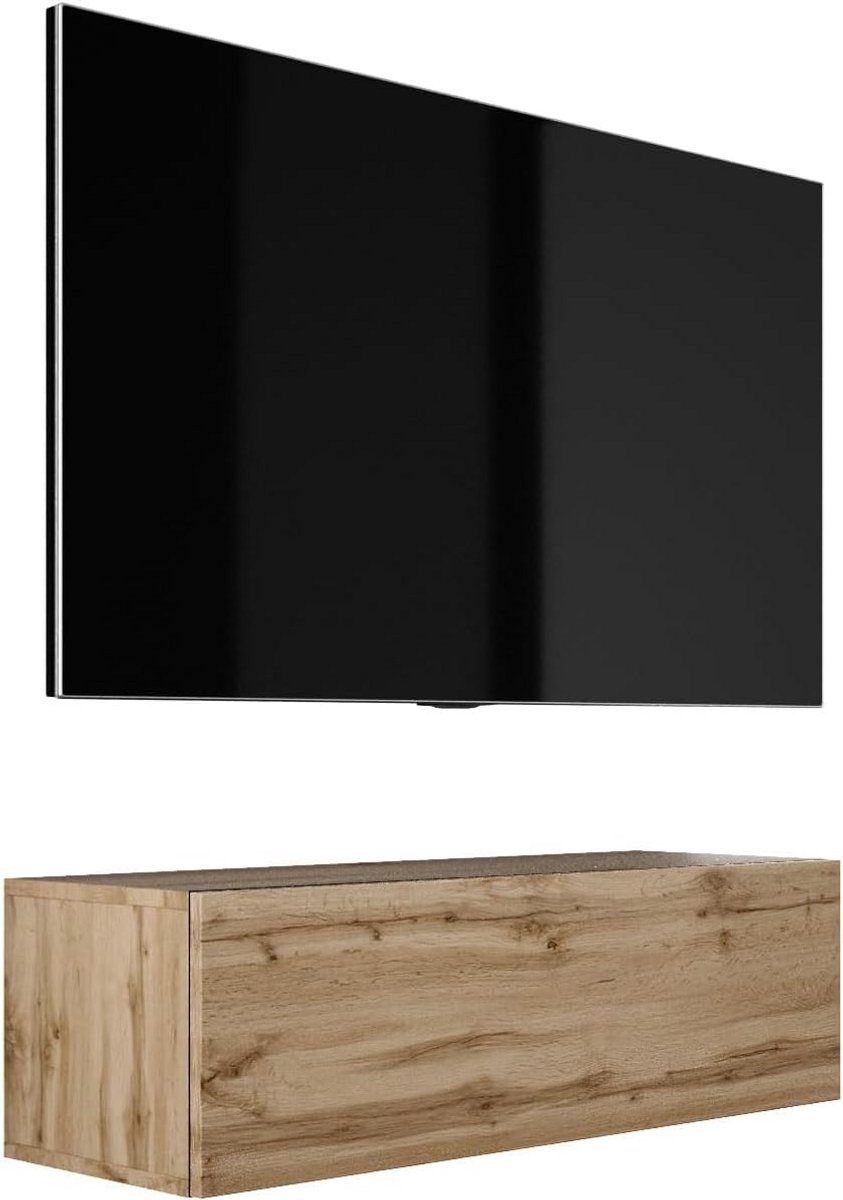 Zwevende TV Kast 100 cm Breed - Lowboard Ophangbaar en Staand