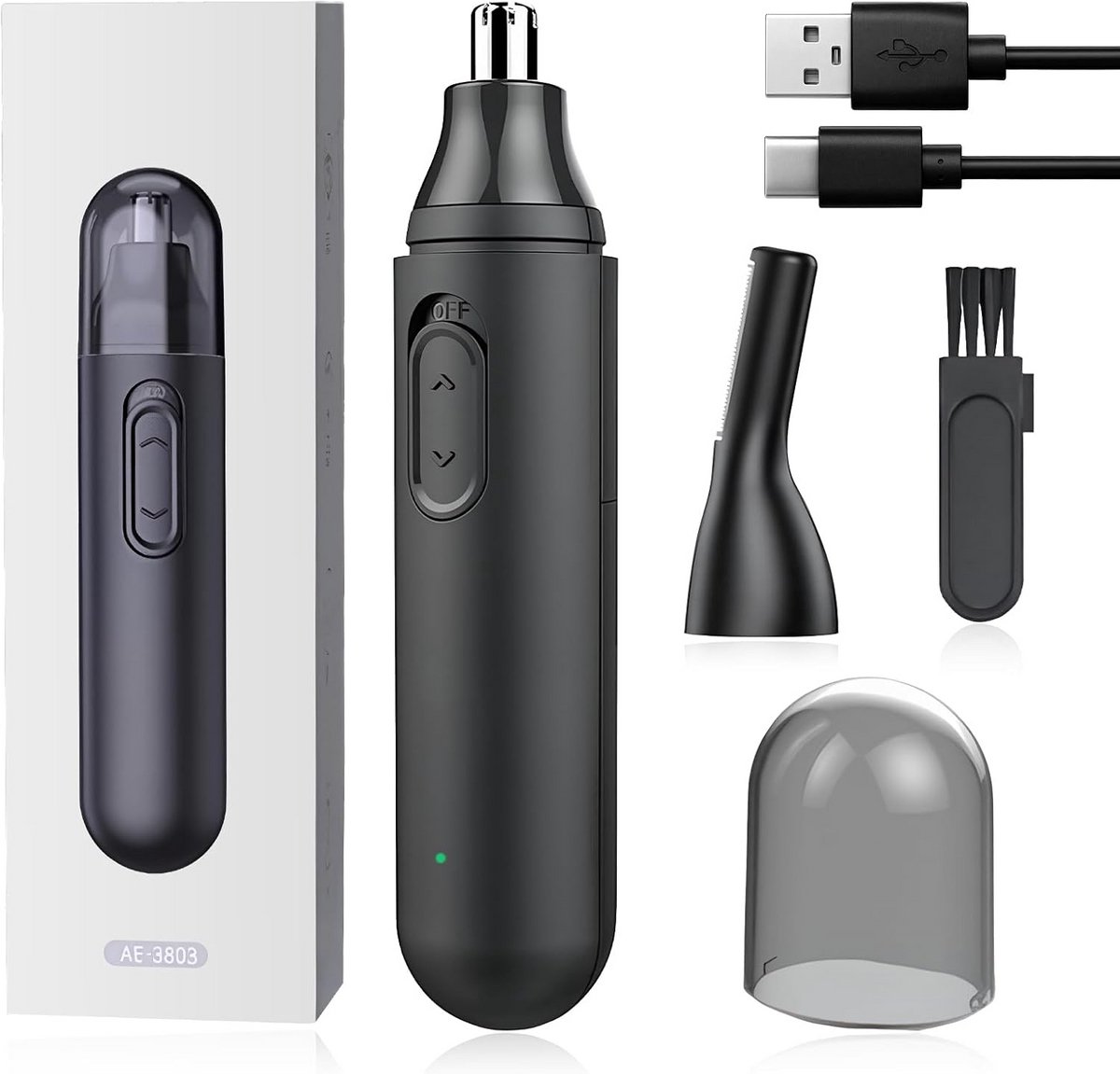 Oplaadbare Neus- en Oortrimmer 4-in-1 voor Mannen en Vrouwen