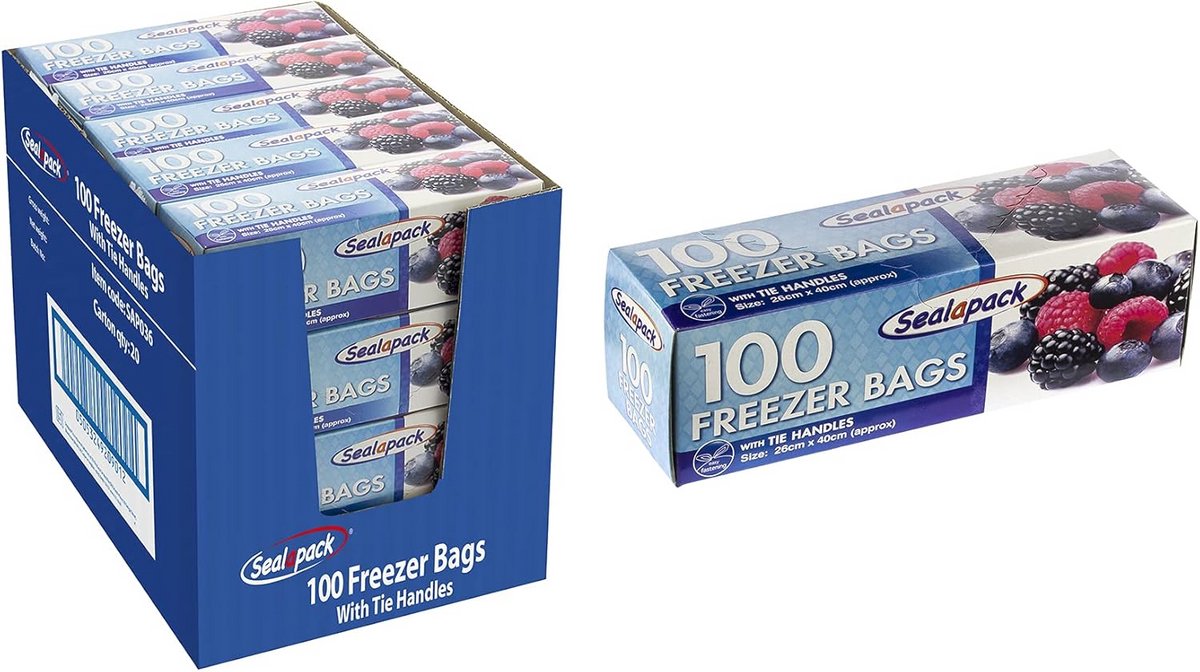 Diepvrieszakken met Striktrekking Horeca Kwaliteit 200 Stuks