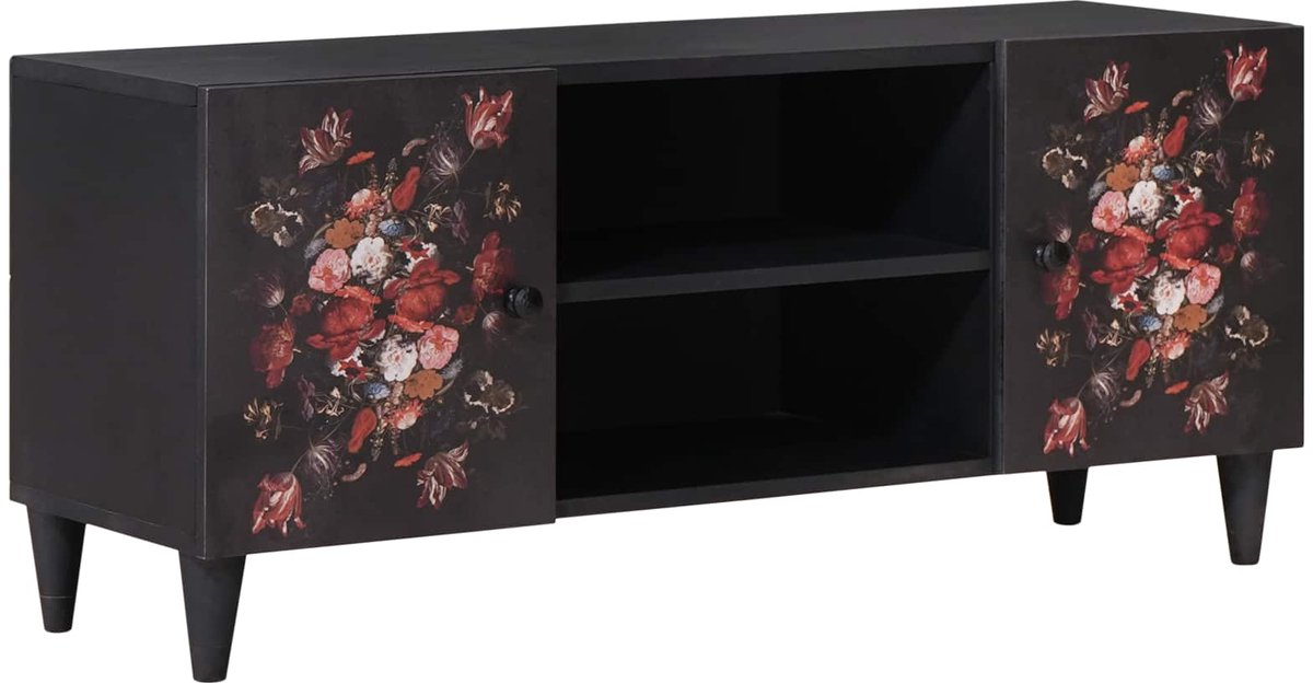 vidaXL - Opbergkasten - Multikleur - 105 - x - 33,5 - x - 46 - cm - Massief - Mango - Hout