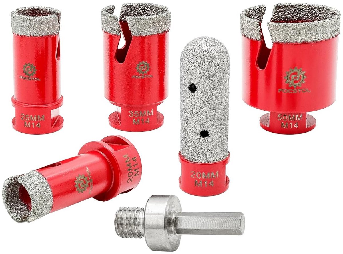 Diamantboor Set voor Tegels en Steen - 6 Stuks