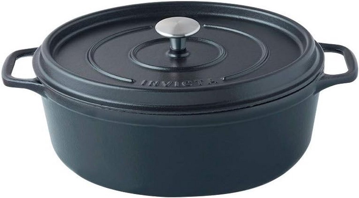 Gietijzeren Braadpan Ovaal - 8.5 Liter Zwart