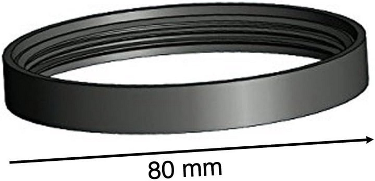 Zwarte Hittebestendige Silicone Afdichting 80 mm voor Kachels