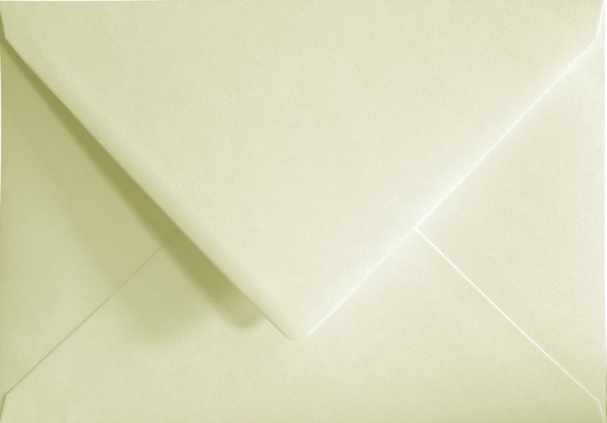 Elegante Structuur Enveloppen DIN C5 Ivoor voor Uitnodigingen en Brieven