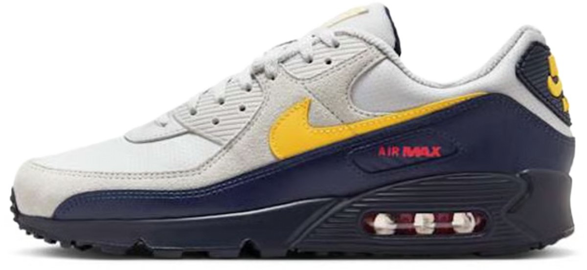 Nike Air Max 90 Grijs/Blauw/Geel