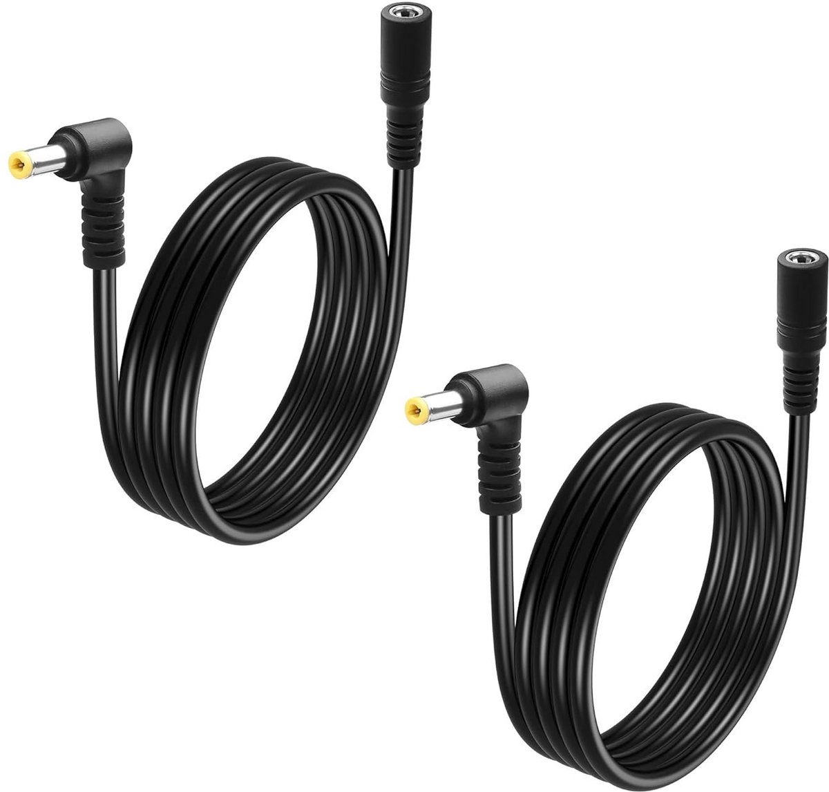 DC 5.5x2.5mm Verlengsnoer 90 Graden Hoek Adapter Kabel voor Camera en LED Verlichting