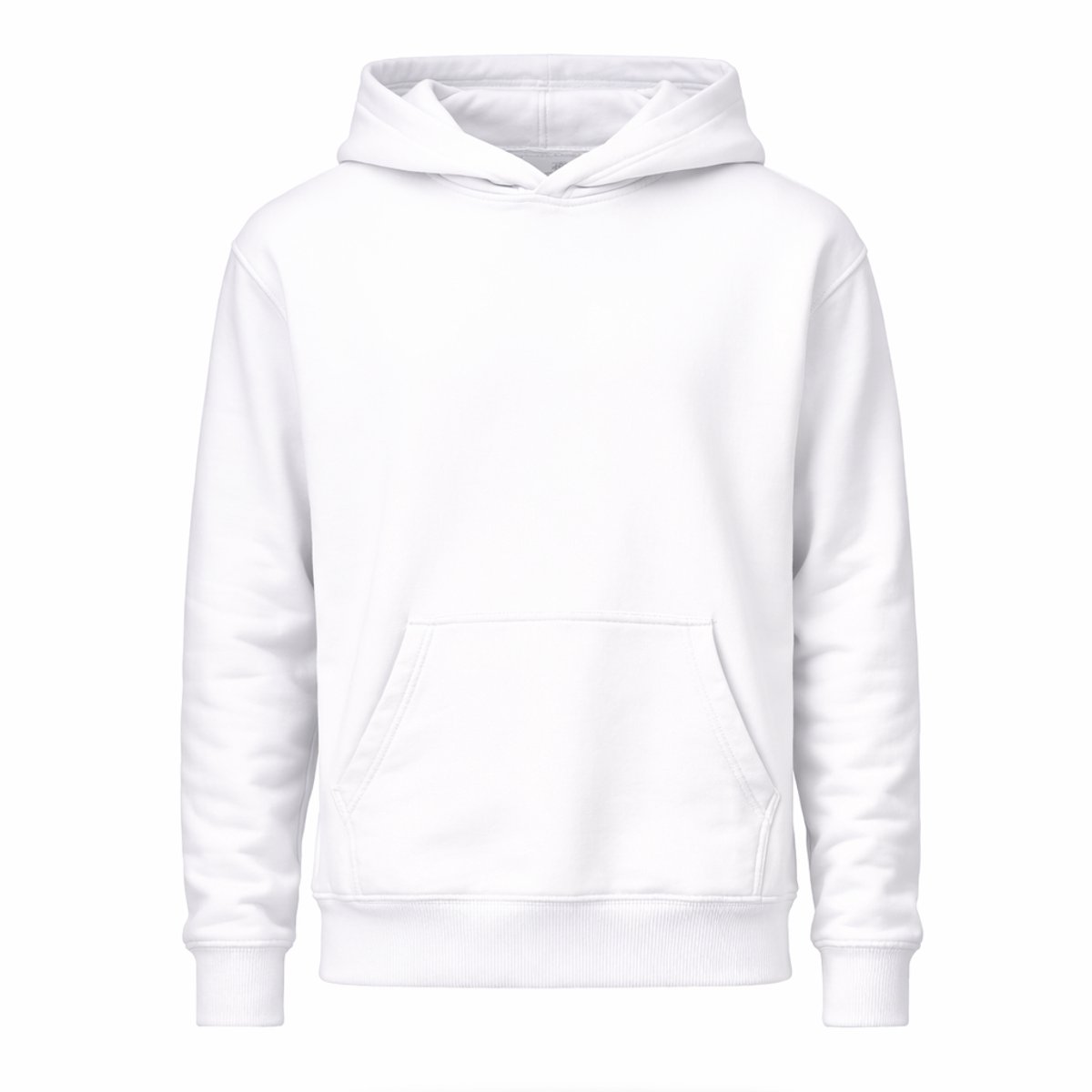 Hoodie Recyled Katoen - Maat M - White - 100% katoen - 280 grams