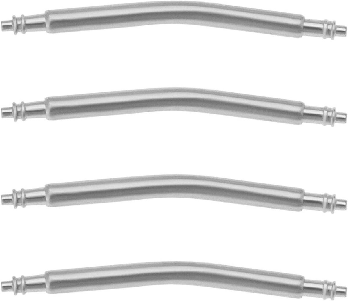 4 Stuks Gebogen Veerbouten 1.8mm Dikte voor Horlogeband Reparatie Stalen Banden