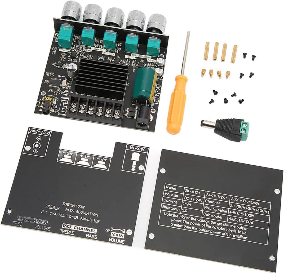 Bluetooth 2.1 Kanaals Audio Eindversterker Module met Subwoofer en EQ