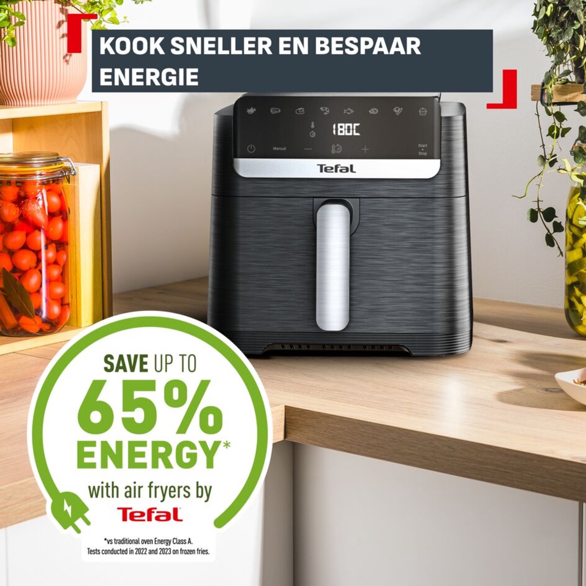 Tefal Easy Fry Mega Compact EY8618 Airfryer met 2 Lades - afbeelding 3