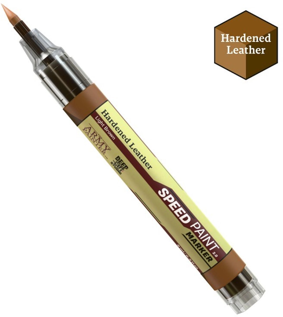 The Army Painter Speedpaint Marker hardened leather - schilderstift miniaturen.