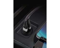 GaN Auto Snelloplader 30W Type-C + USB-A