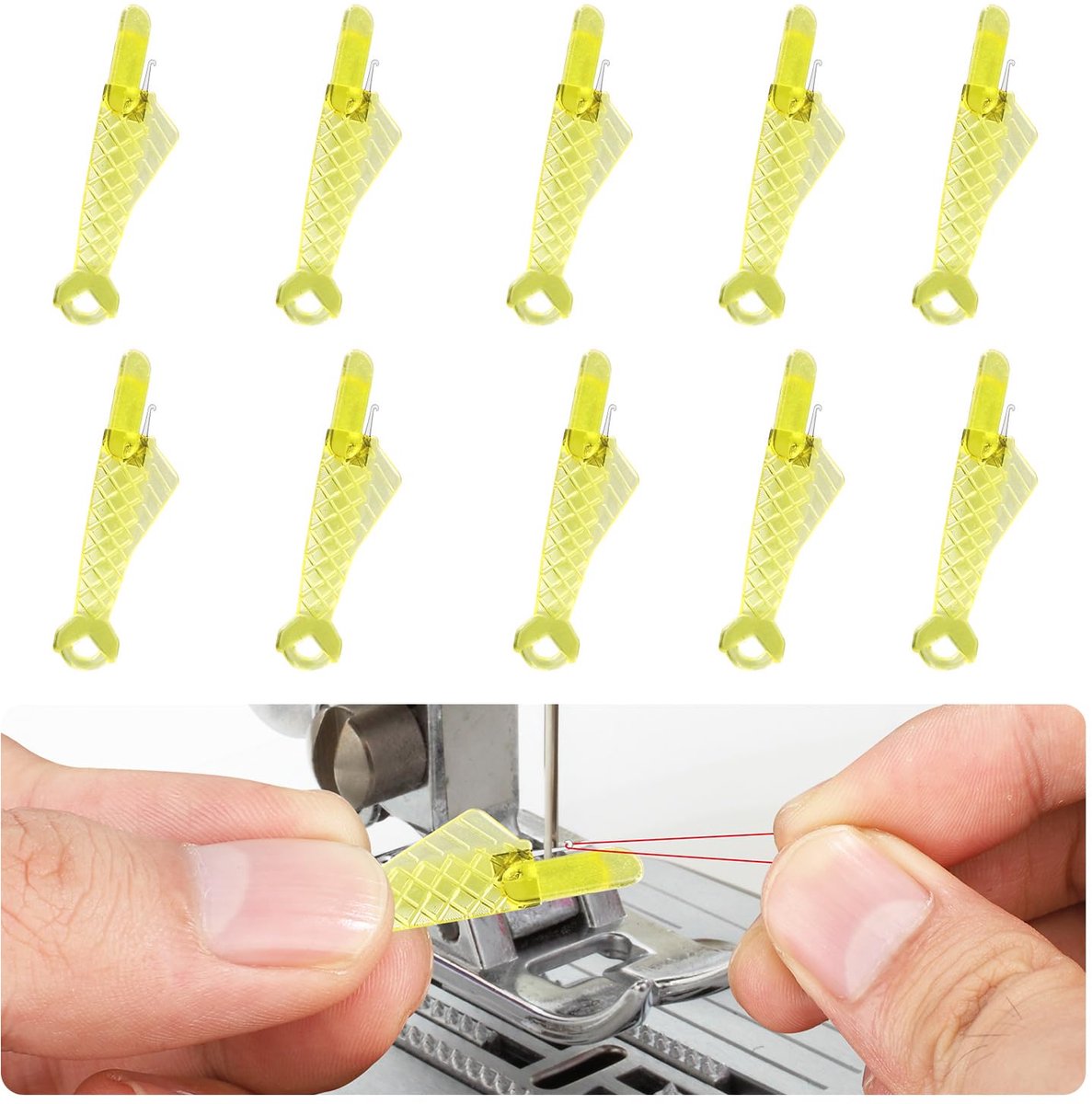 Naaldinrijger Set - Automatische Visvormige Naaldinrijger - 10 Stuks