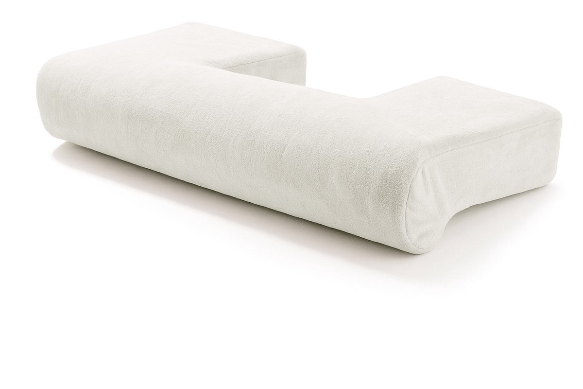 The Pillow Extra Comfort - Orthopedisch Hoofdkussen tegen Nekklachten - Ergonomisch Slaapkussen - Medium - Vanaf 65 kg - Ventilerend Natuurrubber - Inclusief Luxe Sloop - 63x36x15cm