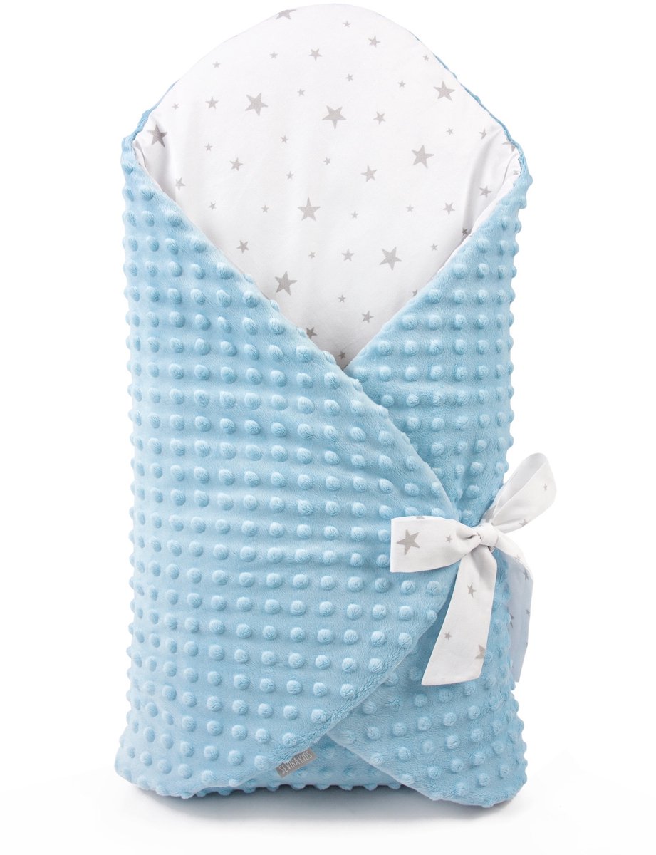 Sevira Kids - Meegroeibare babyslaapzak minky - Blauw Dès la naissance - 6 mois