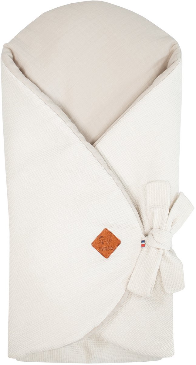 Sevira Kids - Evolutieve honingraat wikkeldeken - Beige Dès la naissance - 6 mois