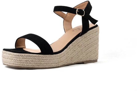 Verstelbare sandalen met brede teen en sleehak, model H - Vic