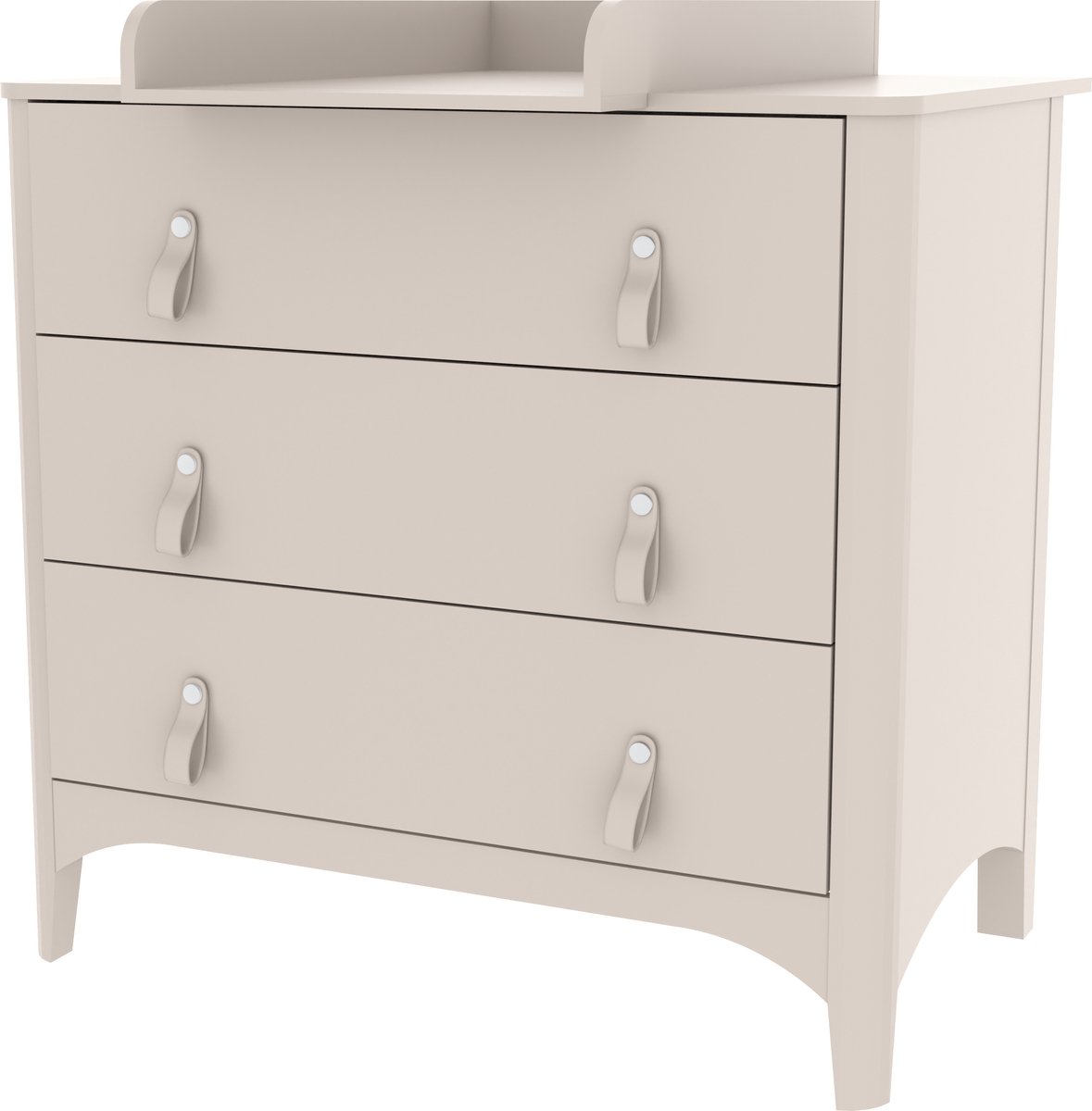 Born Lucky Nordic Meegroei Babykamer 2 Delig Compleet – Baby bed 70x140 cm & Commode – Beige – foto 6