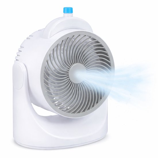 Mini Tafelventilator met Koelelement, Verstelbaar, 3 Standen, USB Ventilator met LED Licht, 240 ml Koelwater