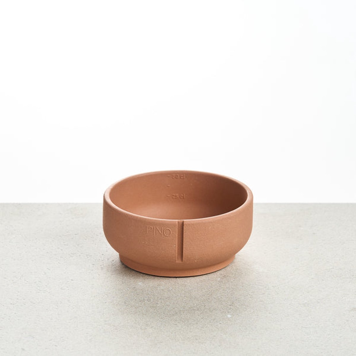 PINO Sandstone Hondenvoerbak Classic Feeder (hondenkom) - Terracotta (Salmon Terra) - Small ⌀14cm - 500ml