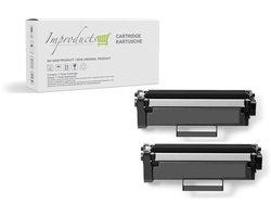 Improducts® Toner - Alternatief Brother 2x TN-1150 / TN1150 - Zwart - Hoge Inhoud XL