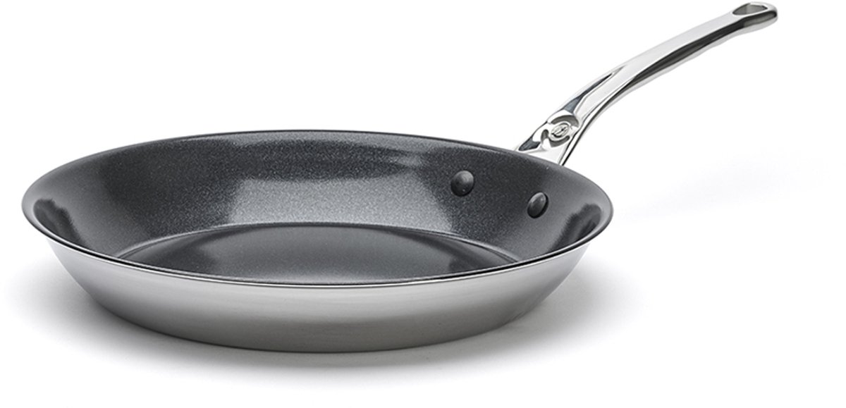 De Buyer Koekenpan - AFFINITY- RVS - Keramische coating - 24cm - PFAS-vrij