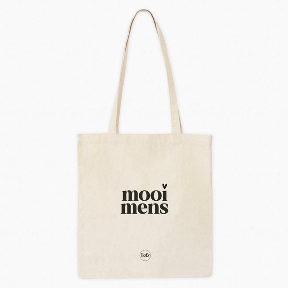 Tote bag - Katoenen tas - mooi mens - zwart wit - leuk - mooi - handig - cadeau - gift - werktas - tas - boodschappen