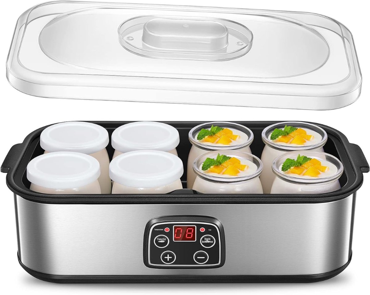 Zyrex® Yoghurtmaker - Citruspers - Ijsmachine - Zilver - ‎37cm x 18cm x 14cm