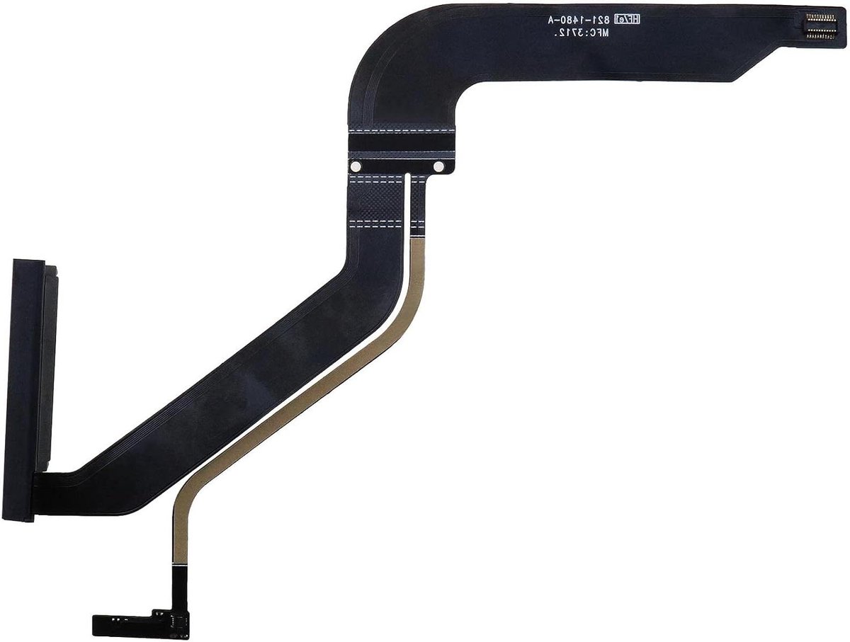 Allecto Compatibele Vervangende HDD Harde Drive Flex Kabel - Macbook Pro Unibody - A1278 - 13.3 inch - Jaar 2012 - Alleen - Kabel - Geschikt voor - Zwart - Onderdeel.